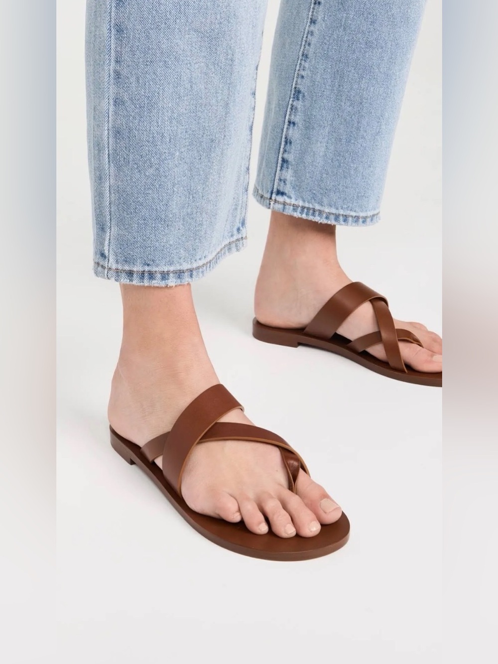 🆕Jenni Kayne Scarlett Leather Sandals in Saddle size 40 - Picture 3 of 9